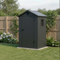 Petit abri de jardin en résine anthracite 1,39m²