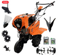 Motoculteur thermique professionnel 212 cc - 7 CV ZEUS FORCE avec full kit et butoir