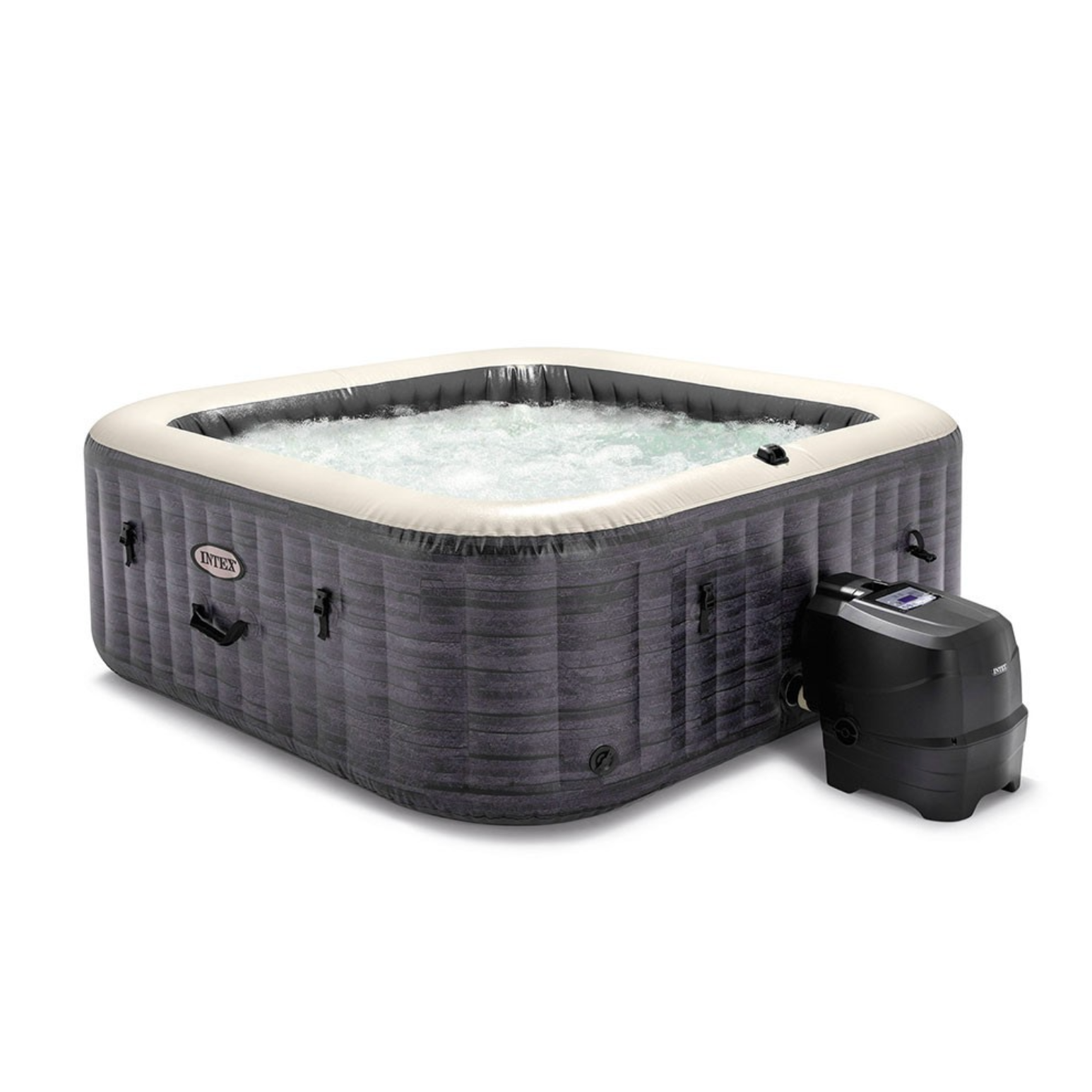 Spa Gonflable – INTEX – Ardoise 6 places + Couverture Thermique – DESTOCKAGE