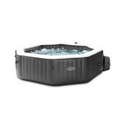 Spa Gonflable – INTEX – Carbone 4 places + Couverture Thermique – DESTOCKAGE