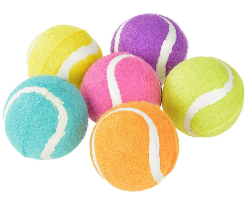 Lot de 6 balles de tennis Fantasy 6 cm
