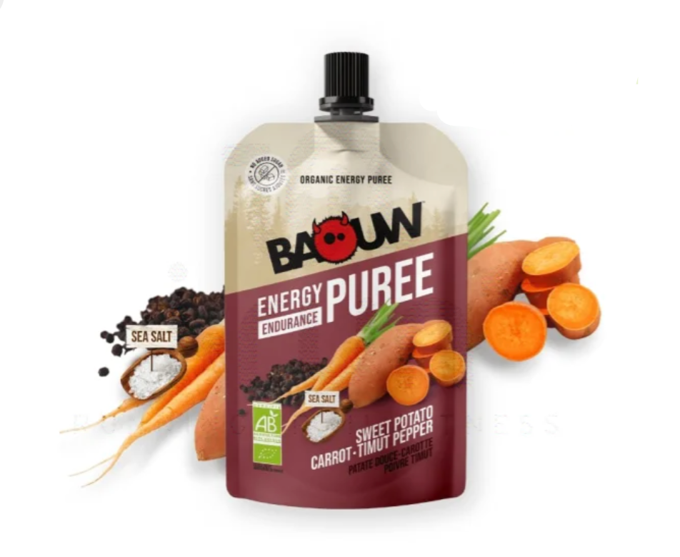 Baouw Purée nutritionnelle Bio - Patate douce - Carotte - Poivre Timut