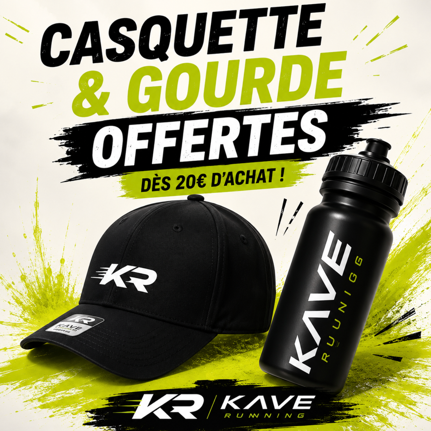 Casque et gourde Kave
