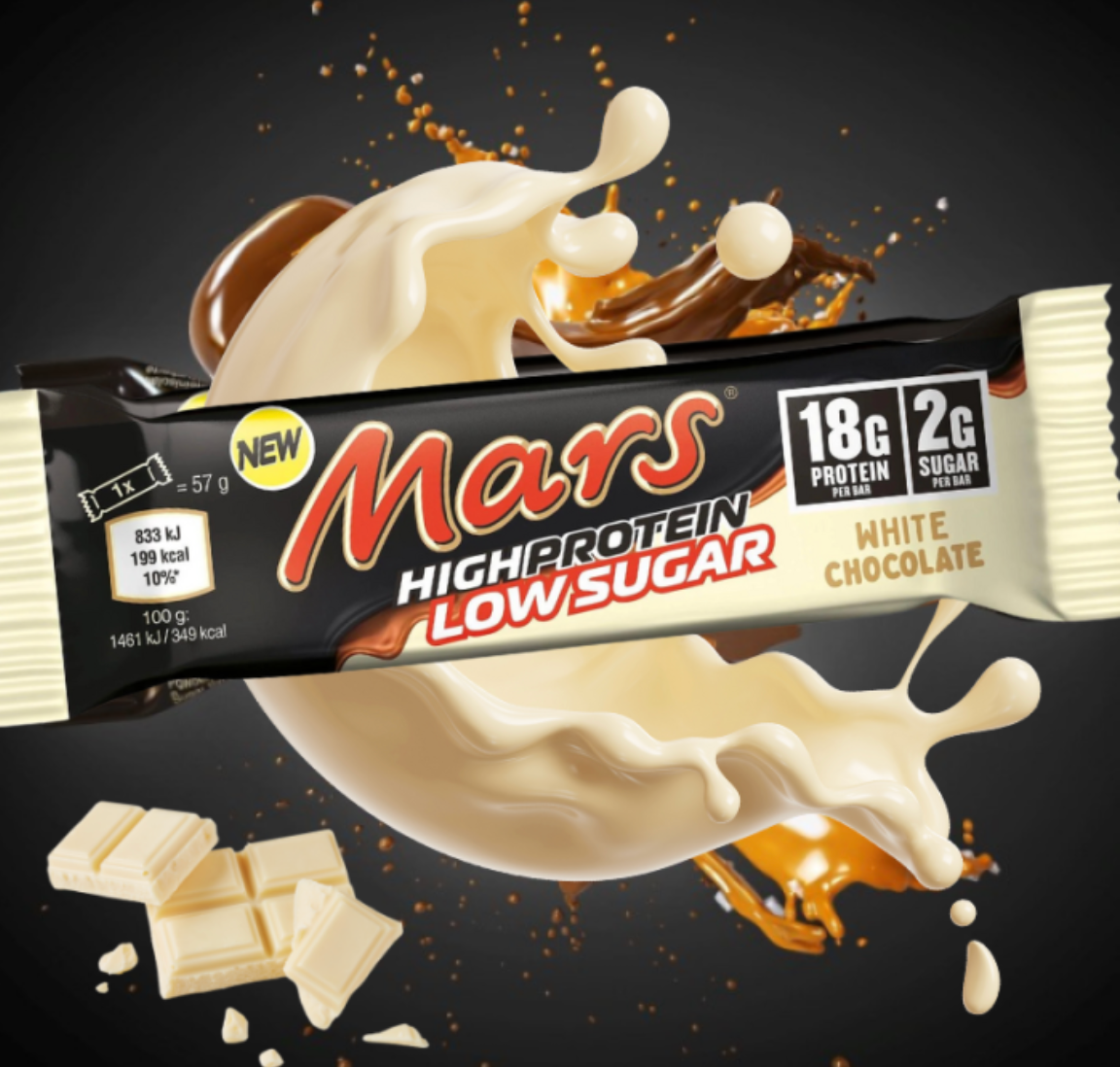 Mars Hi Protéin (Low Sugar) / Chocolat Blanc